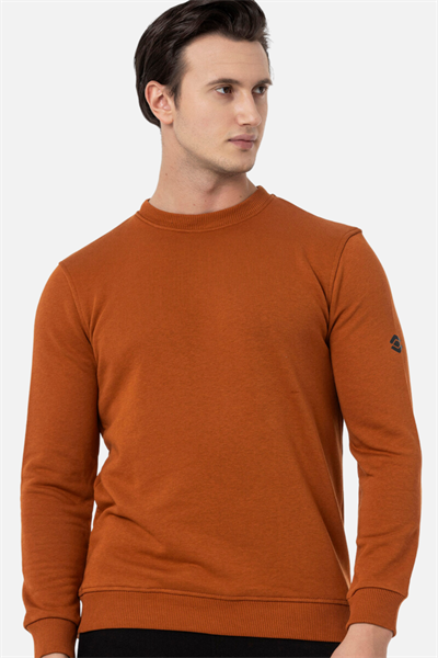 Scooter Bisiklet Yaka Kiremit Erkek Sweatshirt M1515TKR