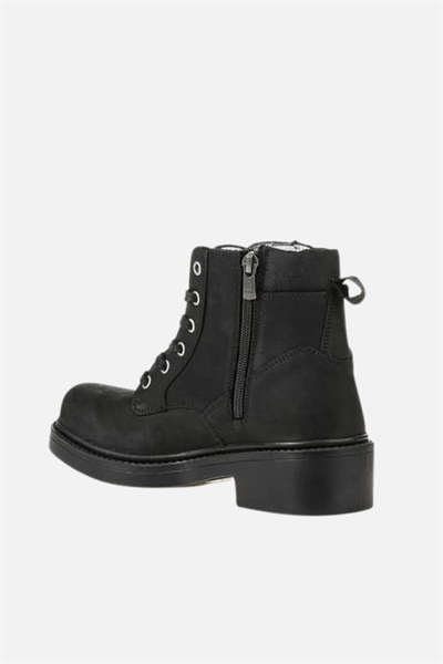 Scooter Deri Siyah Kadın Bot G5121CS