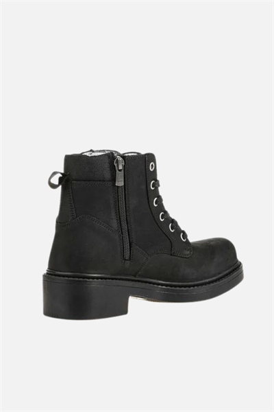 Scooter Deri Siyah Kadın Bot G5121CS