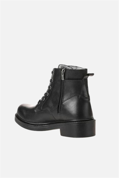 Scooter Deri Siyah Kadın Bot G5121DS