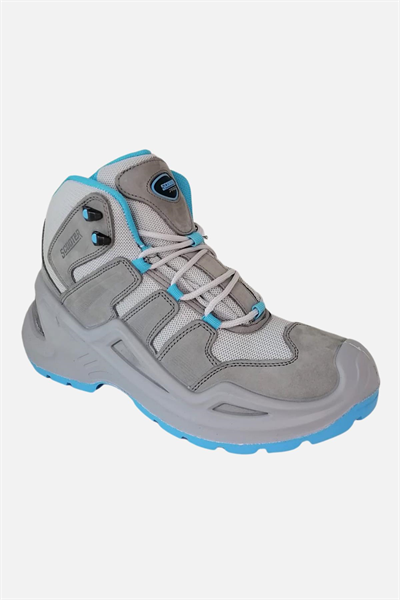 Scooter Deri Su Geçirmez Tactical Gri-Mavi Erkek Bot P3102NGM