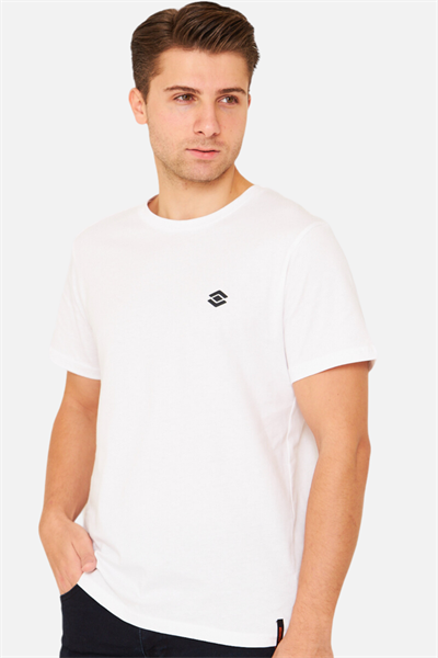 Scooter Kısa Kollu Bisiklet Yaka Beyaz Erkek Tshirt M1401TB