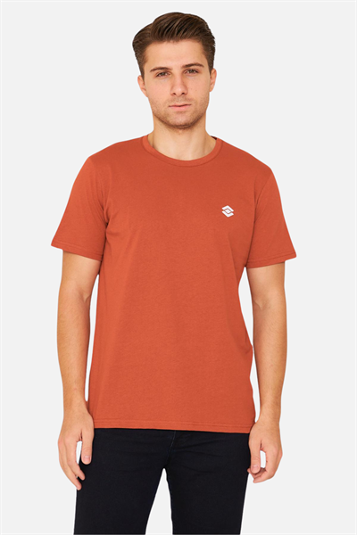 Scooter Kısa Kollu Bisiklet Yaka Kiremit Erkek Tshirt M1401TKR