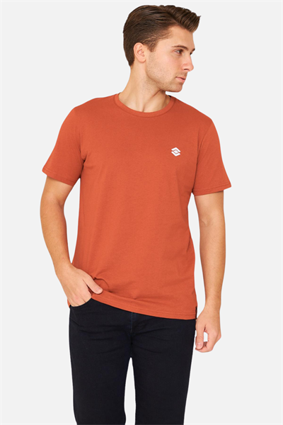 Scooter Kısa Kollu Bisiklet Yaka Kiremit Erkek Tshirt M1401TKR
