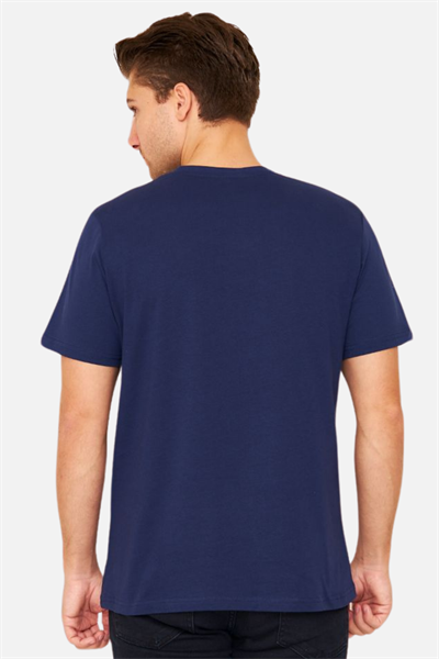 Scooter Kısa Kollu Bisiklet Yaka Lacivert Erkek Tshirt M1401TL