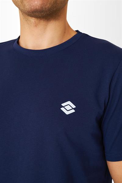 Scooter Kısa Kollu Bisiklet Yaka Lacivert Erkek Tshirt M1401TL