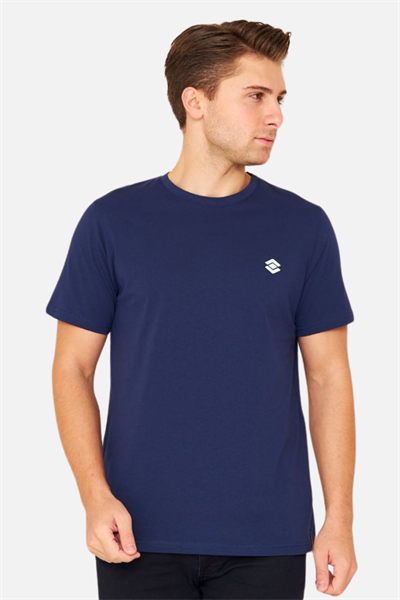 Scooter Kısa Kollu Bisiklet Yaka Lacivert Erkek Tshirt M1401TL