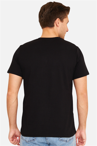 Scooter Kısa Kollu Bisiklet Yaka Siyah Erkek Tshirt M1401TS