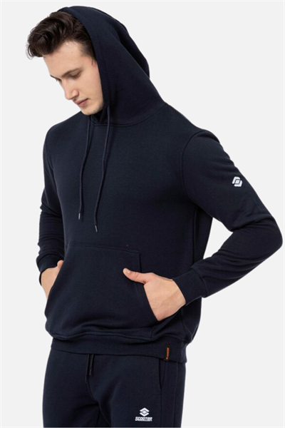 Scooter Lacivert Erkek Kapüşonlu Basic Sweatshirt M1518TL