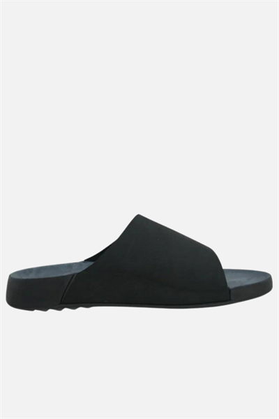 Scooter Siyah Deri Günlük Anatomik Erkek Terlik M7010NS