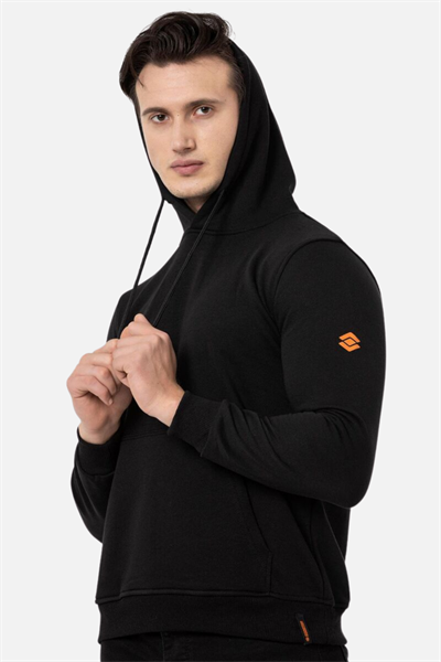 Scooter Siyah Erkek Kapüşonlu Basic Sweatshirt M1518TS