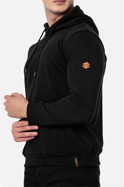 Scooter Siyah Erkek Kapüşonlu Basic Sweatshirt M1518TS