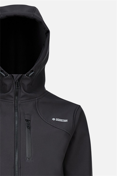 Scooter Softshell Kapşonlu Mont Antrasit Erkek Mont M1801TA