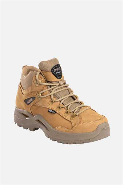 Scooter Su Geçirmez Deri Bej Erkek Outdoor Bot M1210CBJ