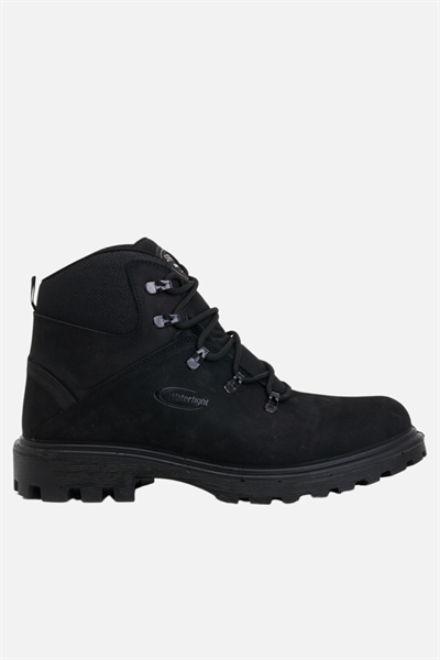 Scooter Su Geçirmez Deri Siyah Erkek Bot M7101CS