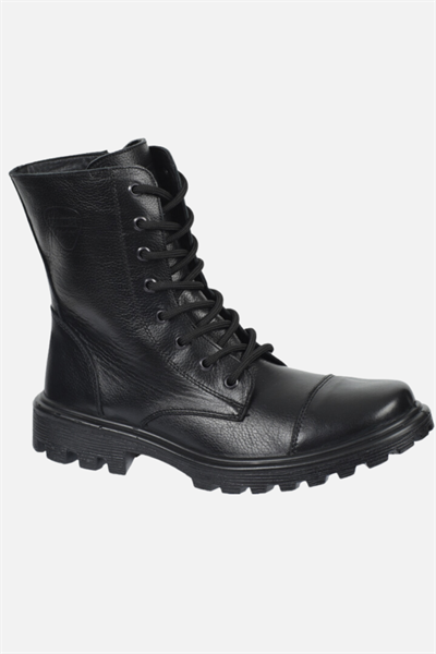 Scooter Su Geçirmez Deri Siyah Erkek Bot M7107DS