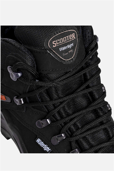 Scooter Su Geçirmez Deri Siyah Erkek Outdoor Bot M1210CS
