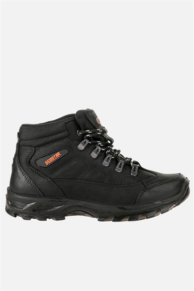 Scooter Su Geçirmez Deri Siyah Kadın Outdoor Ayakkabı G5538CS