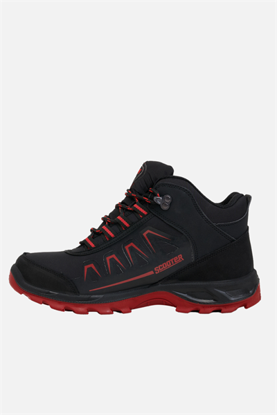 Scooter Su Geçirmez Siyah-Kırmızı Erkek Outdoor Bot M5556TSK