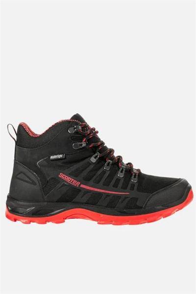 Scooter Su Geçirmez Siyah-Kırmızı Unisex Outdoor Bot G5551TSK