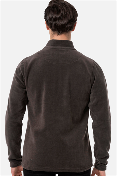 Scooter Yarım Fermuarlı Antrasit Erkek Polar M1517TA