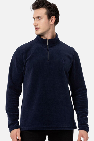 Scooter Yarım Fermuarlı Polar Lacivert Erkek M1517TL