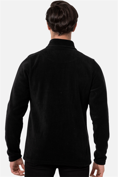 Scooter Yarım Fermuarlı Polar Siyah Erkek M1517TS