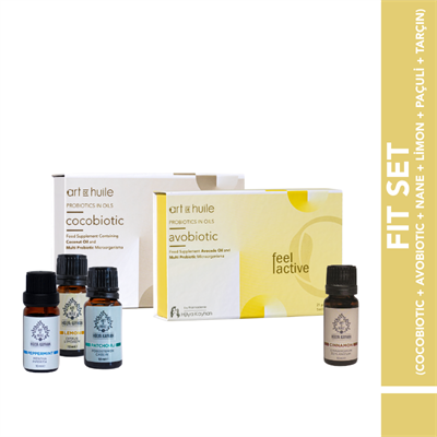 Fit Set (Detoks Kiti 5 ML - Avobiotic - Cocobiotic - Cinnamon (Tarçın) 5 ML)