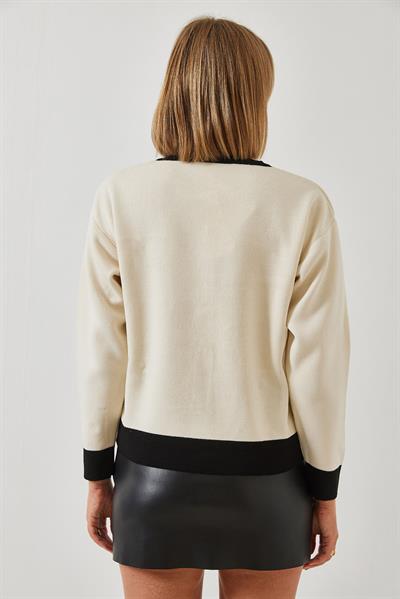 4 Cep Kapaklı Triko Hırka 14300 60351260 - Bej