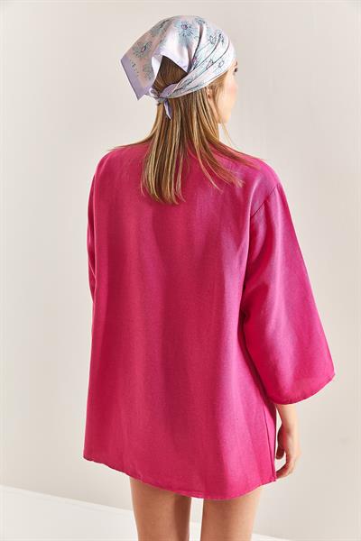 Kadın Basic Kimono 40811016 - Fuşya
