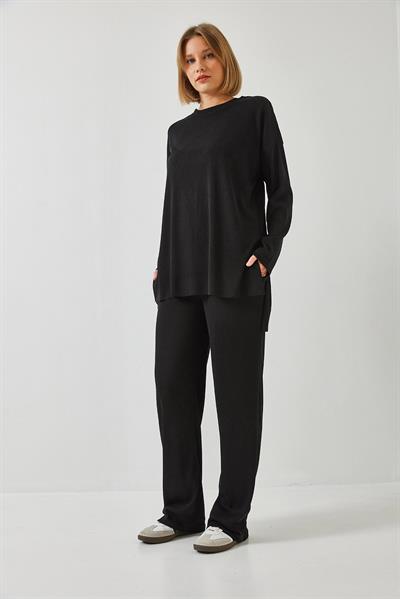 Kadın Basic Pantolonlu Alt-Üst Takım 60511002 - Siyah