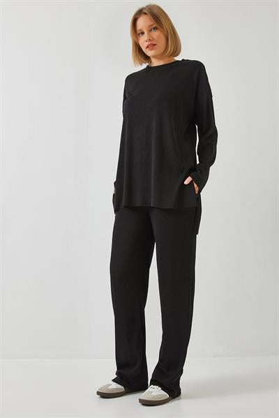Kadın Basic Pantolonlu Alt-Üst Takım 60511002 - Siyah