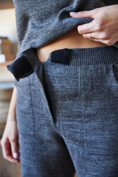 Kadın Beli Cırt Detaylı Basic Triko Alt-Üst Takım 60651006 - Antrasit