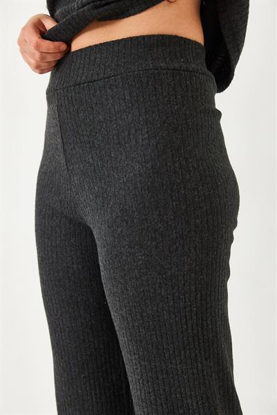 Kadın Bisiklet Yaka Basic Alt-Üst Takım 0036 60251871 - Füme