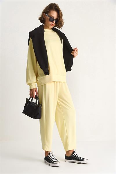 Kadın Bisiklet Yaka Oversize Alt-üst Takım 60284065 - Tereyağ