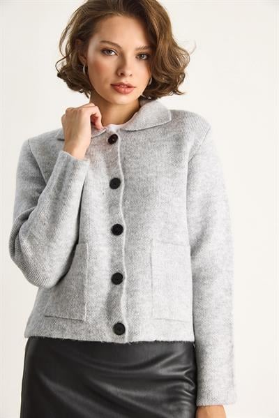 Cepli Hırka 20251054 - Gri