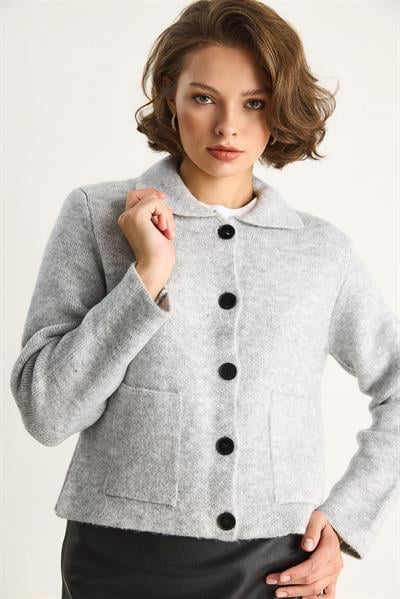 Cepli Hırka 20251054 - Gri