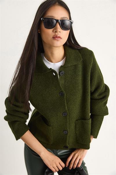 Cepli Hırka 20251054 - Orman Yeşili