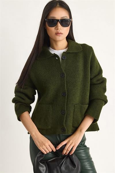 Cepli Hırka 20251054 - Orman Yeşili