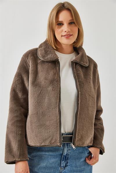 Kadın Çift Taraflı Mont 60351096 - Vizon