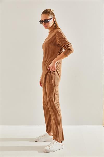 Kadın Fitilli Kaşkorse Alt Üst Takım 60201024 - Camel