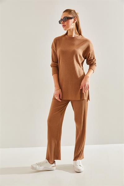 Kadın Fitilli Kaşkorse Alt Üst Takım 60201024 - Camel