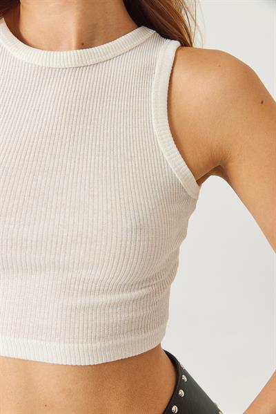 Kadın Fitilli Kaşkorse İkili Bluz 60201022 - Bej-Ekru