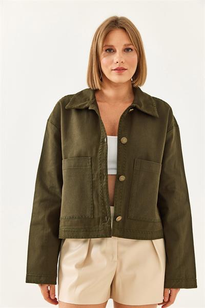 İşlemeli Ceket MBMS025 60501025 - Haki