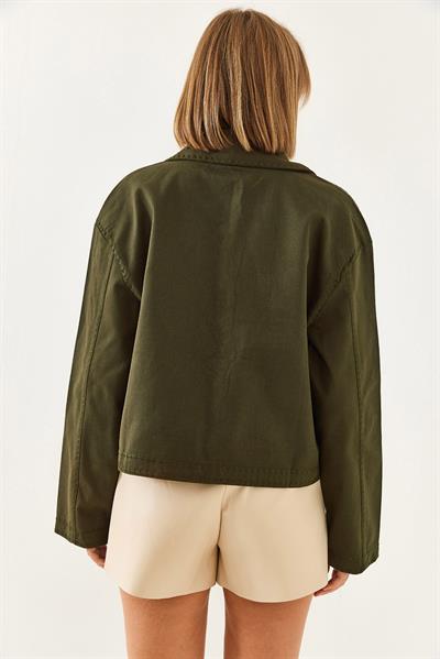 İşlemeli Ceket MBMS025 60501025 - Haki