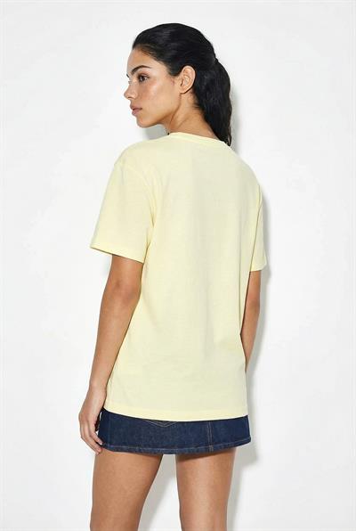 Kadın %100 Pamuk El İşi Balon Nakış Detaylı Premium Tasarım T-Shirt 1007 60282053 - Tereyağ