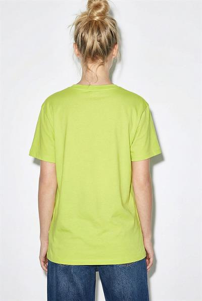 Kadın %100 Pamuk Italy Temalı Baskılı Premium Tasarım T-Shirt 1008 60282054 - Fıstık Yeşili