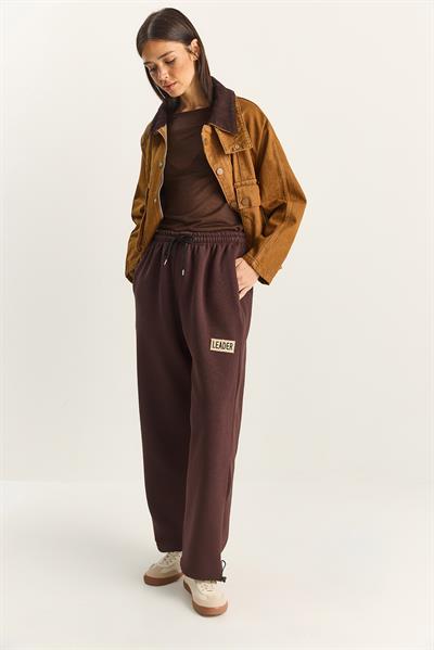 Kadın Basic Jogger Relaxed Polarlı Eşofman Altı 60283860 - Kahverengi