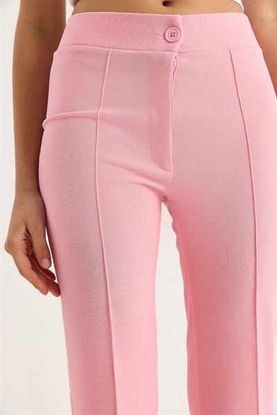 Kadın Çima Detaylı İspanyol Paça Pantolon 60283472 - Pembe