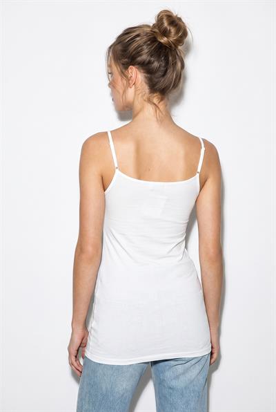 Kadın İnce Askılı Basic Atlet 60382612 - Beyaz